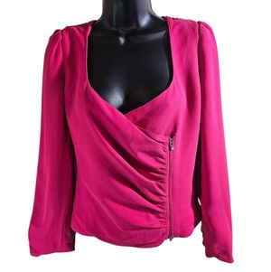 Y2K Armani Collection Hot Pink Evening Jacket 12 Large